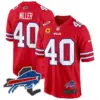 Mens Buffalo Bills New York Patch Game Jersey Von Miller Jersey Red