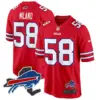 Mens Buffalo Bills New York Patch Game Jersey Matt Milano Jersey Red