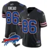 Mens Buffalo Bills New York Patch Vapor Limited Jersey V3 Dalton Kincaid Jersey Black