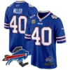 Mens Buffalo Bills New York Patch Game Jersey Von Miller Jersey Royal
