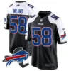 Mens Buffalo Bills New York Patch Game Jersey Matt Milano Jersey Black Alternate
