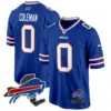 Mens Buffalo Bills New York Patch Game Jersey Keon Coleman Jersey Royal