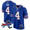 Mens Buffalo Bills New York Patch Game Jersey James Cook Jersey Royal