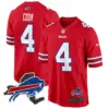 Mens Buffalo Bills New York Patch Game Jersey James Cook Jersey Red