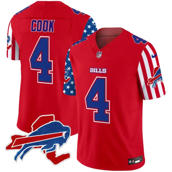 Mens Buffalo Bills American Style Vapor Limited Jersey James Cook Jersey Red