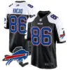 Mens Buffalo Bills New York Patch Game Jersey Dalton Kincaid Jersey Black Alternate