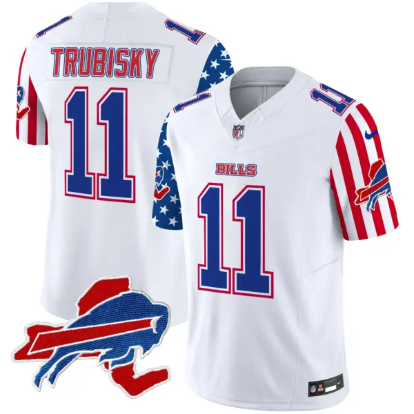 Mens Buffalo Bills American Style Vapor Limited Jersey Mitchell Trubisky Jersey White