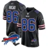 Mens Buffalo Bills New York Patch Game Jersey Dalton Kincaid Jersey Black