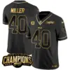 Mens Buffalo Bills 2023 AFC East Champions Patch Gold Vapor Jersey Von Miller Jersey Black Gold