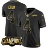 Mens Buffalo Bills 2023 AFC East Champions Patch Gold Vapor Jersey James Cook Jersey Black Gold