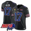 Mens Buffalo Bills 2024 Buffalo Bills Mafia Patch Vapor Limited Jersey Josh Allen Jersey Black