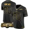 Mens Buffalo Bills 2023 AFC East Champions Patch Gold Vapor Jersey Dalton Kincaid Jersey Black Gold