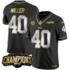 Mens Buffalo Bills 2023 AFC East Champions Patch Gold Vapor Jersey Von Miller Jersey Black Limited