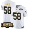 Mens Buffalo Bills 2023 AFC East Champions Patch Gold Vapor Jersey Matt Milano Jersey White Gold