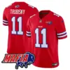 Mens Buffalo Bills 2024 Buffalo Bills Mafia Patch Vapor Limited Jersey Mitchell Trubisky Jersey Red