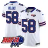 Mens Buffalo Bills 2024 Buffalo Bills Mafia Patch Vapor Limited Jersey Matt Milano Jersey White