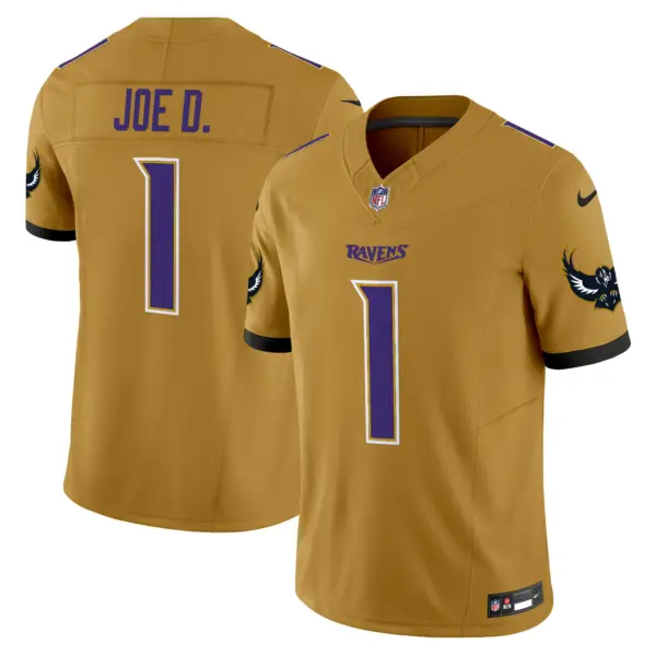 Mens Baltimore Ravens Special Vapor Limited Jersey V2 Joe D Jersey Gold