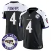 Mens Baltimore Ravens Maryland Patch Vapor Limited Jersey Est 1996 Patch Zay Flowers Jersey Black Alternate