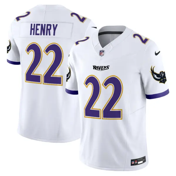 Mens Baltimore Ravens Special Vapor Limited Jersey V2 Derrick Henry Jersey White