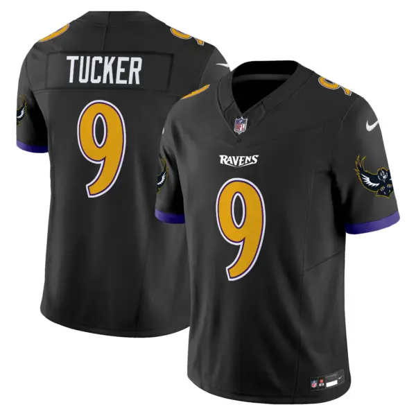 Mens Baltimore Ravens Special Vapor Limited Jersey V2 Justin Tucker Jersey Black