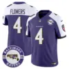 Mens Baltimore Ravens Maryland Patch Vapor Limited Jersey Est 1996 Patch Zay Flowers Jersey Purple Alternate