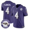 Mens Baltimore Ravens Maryland Patch Vapor Limited Jersey Est 1996 Patch Zay Flowers Jersey Purple