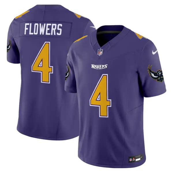 Mens Baltimore Ravens Special Vapor Limited Jersey V2 Zay Flowers Jersey Purple