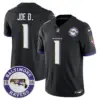 Mens Baltimore Ravens Maryland Patch Vapor Limited Jersey Est 1996 Patch Joe D Jersey Black