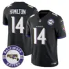 Mens Baltimore Ravens Maryland Patch Vapor Limited Jersey Est 1996 Patch Kyle Hamilton Jersey Black