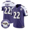 Mens Baltimore Ravens Maryland Patch Vapor Limited Jersey Est 1996 Patch Derrick Henry Jersey Purple Alternate