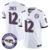 Mens Baltimore Ravens Maryland Patch Vapor Limited Jersey Est 1996 Patch Jacoby Jones Jersey White