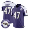 Mens Baltimore Ravens Maryland Patch Vapor Limited Jersey Est 1996 Patch Donald Trump Jersey Purple Alternate