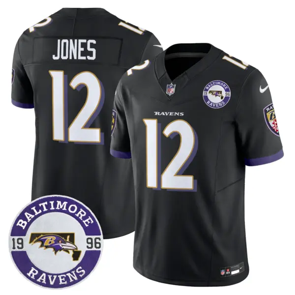 Mens Baltimore Ravens Maryland Patch Vapor Limited Jersey Est 1996 Patch Jacoby Jones Jersey