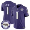 Mens Baltimore Ravens Maryland Patch Vapor Limited Jersey Est 1996 Patch Joe D Jersey Purple