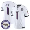 Mens Baltimore Ravens Maryland Patch Vapor Limited Jersey Est 1996 Patch Joe D Jersey White