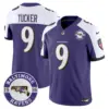 Mens Baltimore Ravens Maryland Patch Vapor Limited Jersey Est 1996 Patch Justin Tucker Jersey Purple Alternate