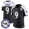 Mens Baltimore Ravens Maryland Patch Vapor Limited Jersey Est 1996 Patch Justin Tucker Jersey Black Alternate