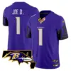 Mens Baltimore Ravens Maryland Patch Vapor Limited Jersey V2 Joe D Jersey Purple