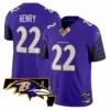 Mens Baltimore Ravens Maryland Patch Vapor Limited Jersey V2 Derrick Henry Jersey Purple