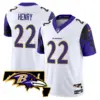 Mens Baltimore Ravens Maryland Flag Map Patch Vapor Limited Jersey Derrick Henry Jersey White