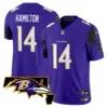 Mens Baltimore Ravens Maryland Flag Map Patch Vapor Limited Jersey Kyle Hamilton Jersey Purple