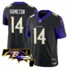 Mens Baltimore Ravens Maryland Flag Map Patch Vapor Limited Jersey Kyle Hamilton Jersey Black
