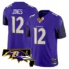 Mens Baltimore Ravens Maryland Patch Vapor Limited Jersey V2 Jacoby Jones Jersey Purple
