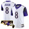 Mens Baltimore Ravens Maryland Flag Map Patch Vapor Limited Jersey Lamar Jackson Jersey White