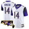 Mens Baltimore Ravens Maryland Flag Map Patch Vapor Limited Jersey Kyle Hamilton Jersey White
