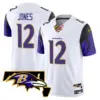 Mens Baltimore Ravens Maryland Patch Vapor Limited Jersey V2 Jacoby Jones Jersey White