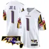 Mens Baltimore Ravens Maryland Flag Game Jersey Joe D Jersey White