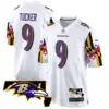 Mens Baltimore Ravens Maryland Flag Game Jersey Justin Tucker Jersey White