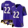 Mens Baltimore Ravens Maryland Flag Map Patch Vapor Limited Jersey Derrick Henry Jersey Purple