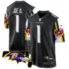 Mens Baltimore Ravens Maryland Flag Game Jersey Joe D Jersey Black